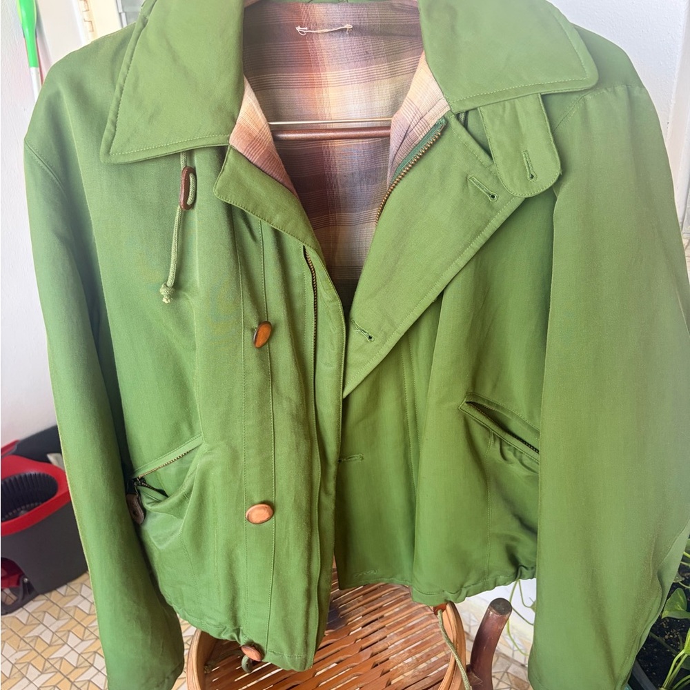 Giorgio Armani
this jacket was purchased in Milan. "Bomber" style outerwear